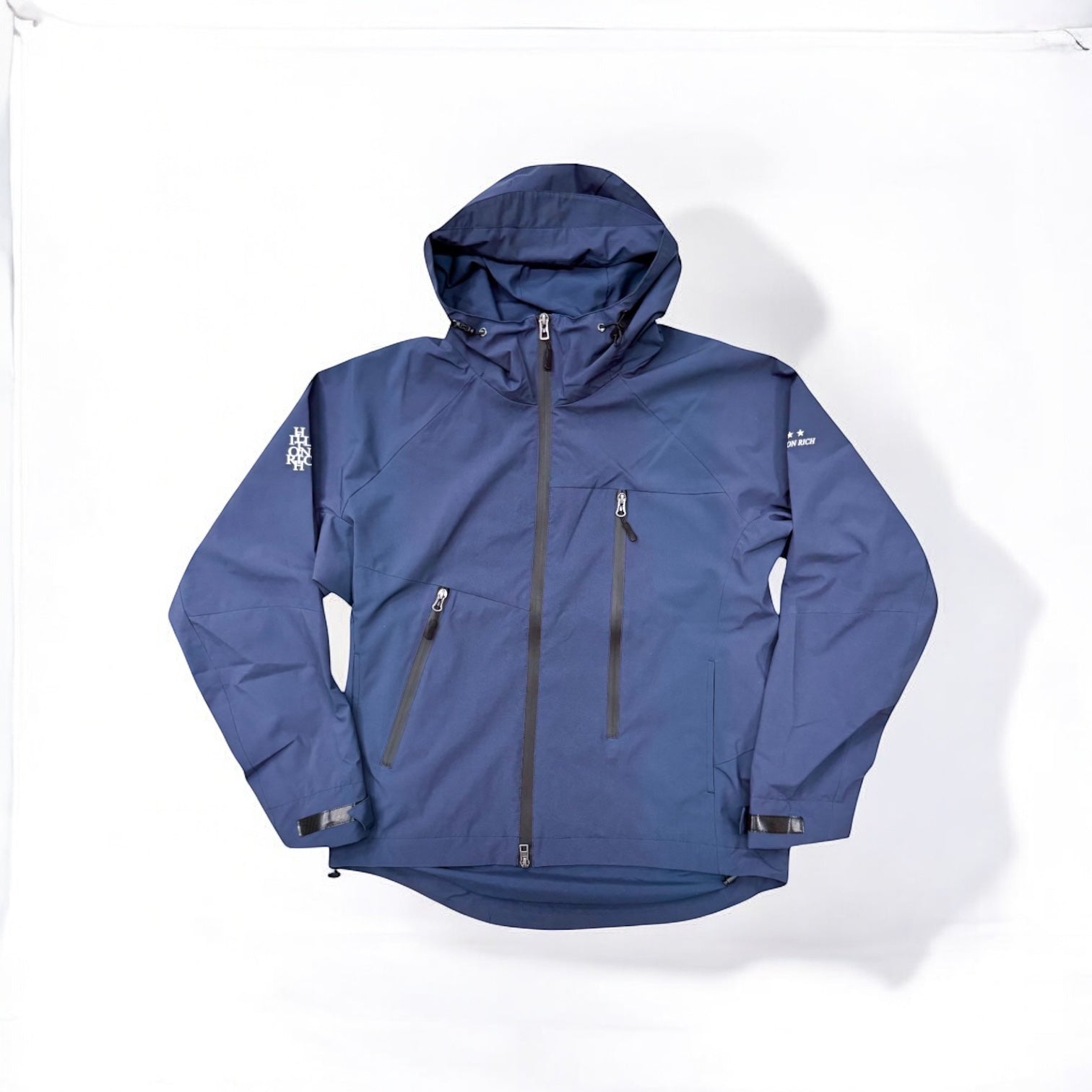 ナイロンZIPパーカー HILLTON RICH / ネイビー / セットアップ Hoodie