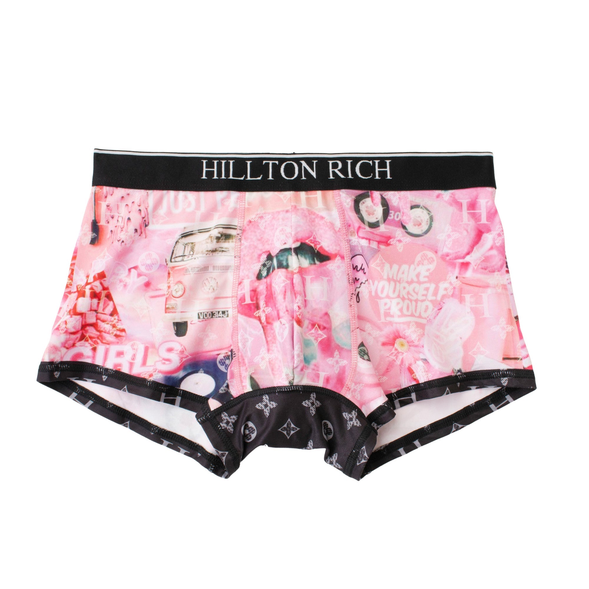 P.PARTY ピンクパーティー HILLTON RICH ( ヒルトンリッチ ） メンズボクサーパンツ シルキータッチ アンダーウェア