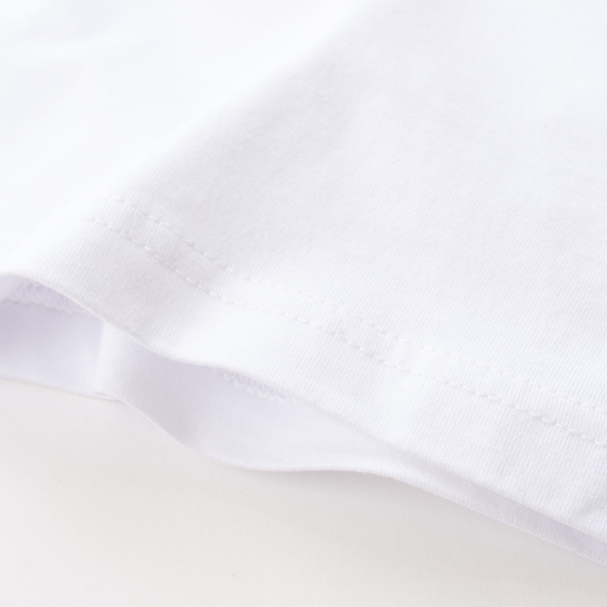 【特価】HILLTON RICH(ヒルトンリッチ）メンズ カットソー 小ロゴ刺繍Tシャツ　white×turquoise
