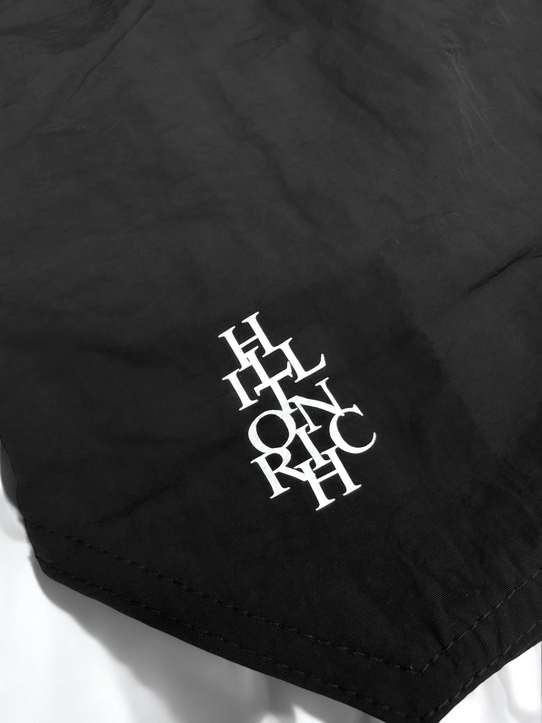 Rich Stack HILLTON RICH STACKナイロンショートパンツ ブラック ヒルトンリッチ