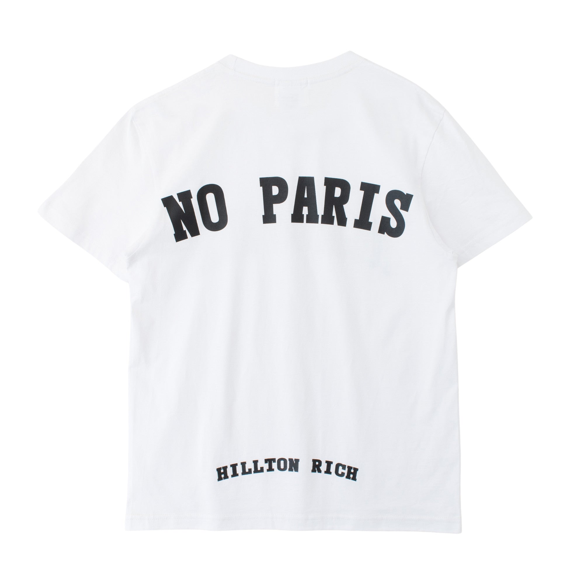 HILLTON RICH(ヒルトンリッチ）メンズ カットソー  アーチ LOGO Tシャツ　white×black