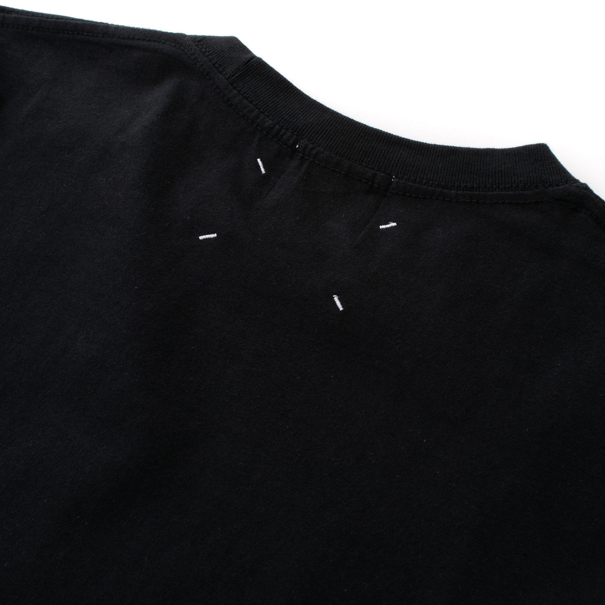 HILLTON RICH(ヒルトンリッチ）メンズ カットソー BackStitch Small LOGO Tシャツ black ヒルトンリッチ