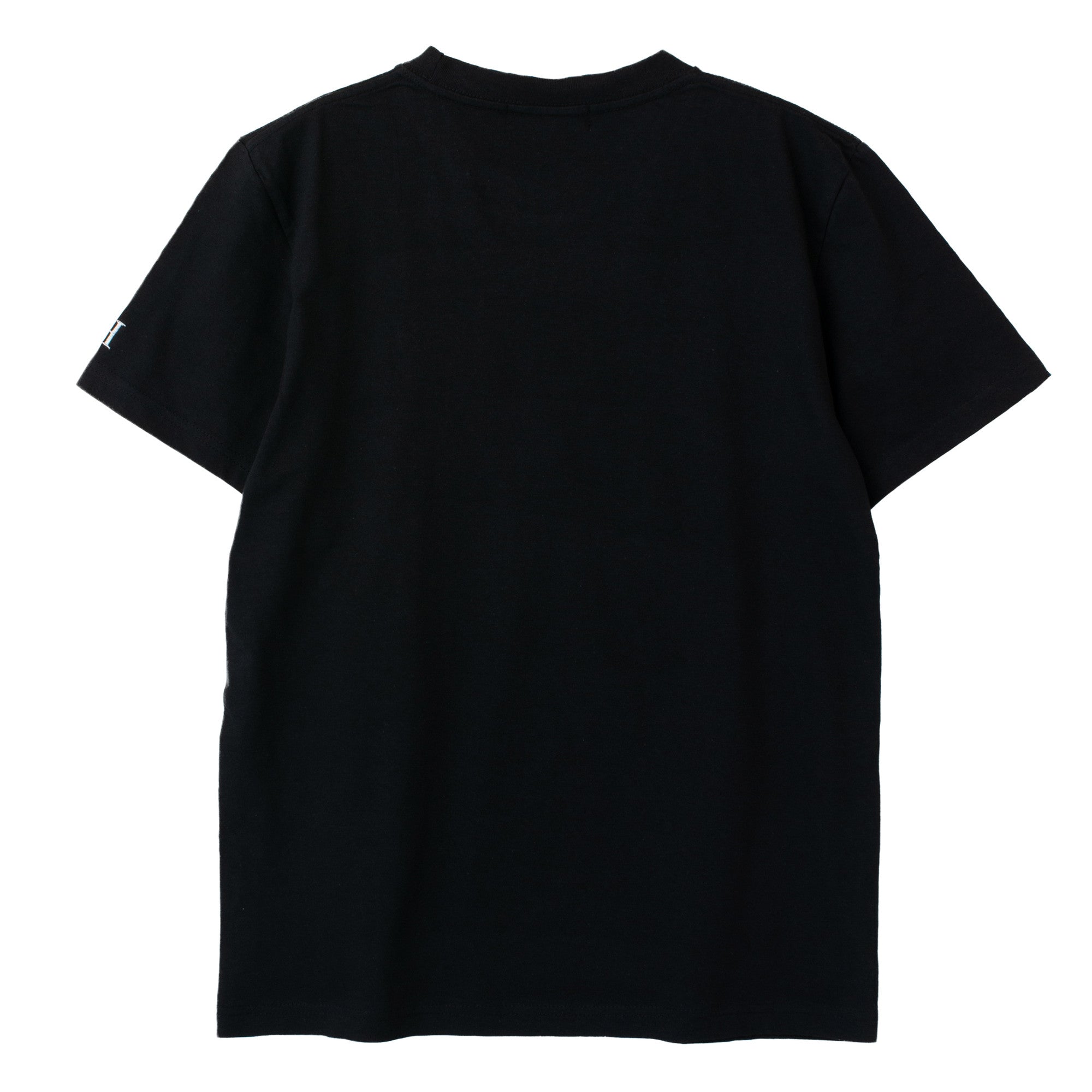 HILLTON RICH(ヒルトンリッチ）メンズ カットソー  H刺繍Tシャツ　black×white