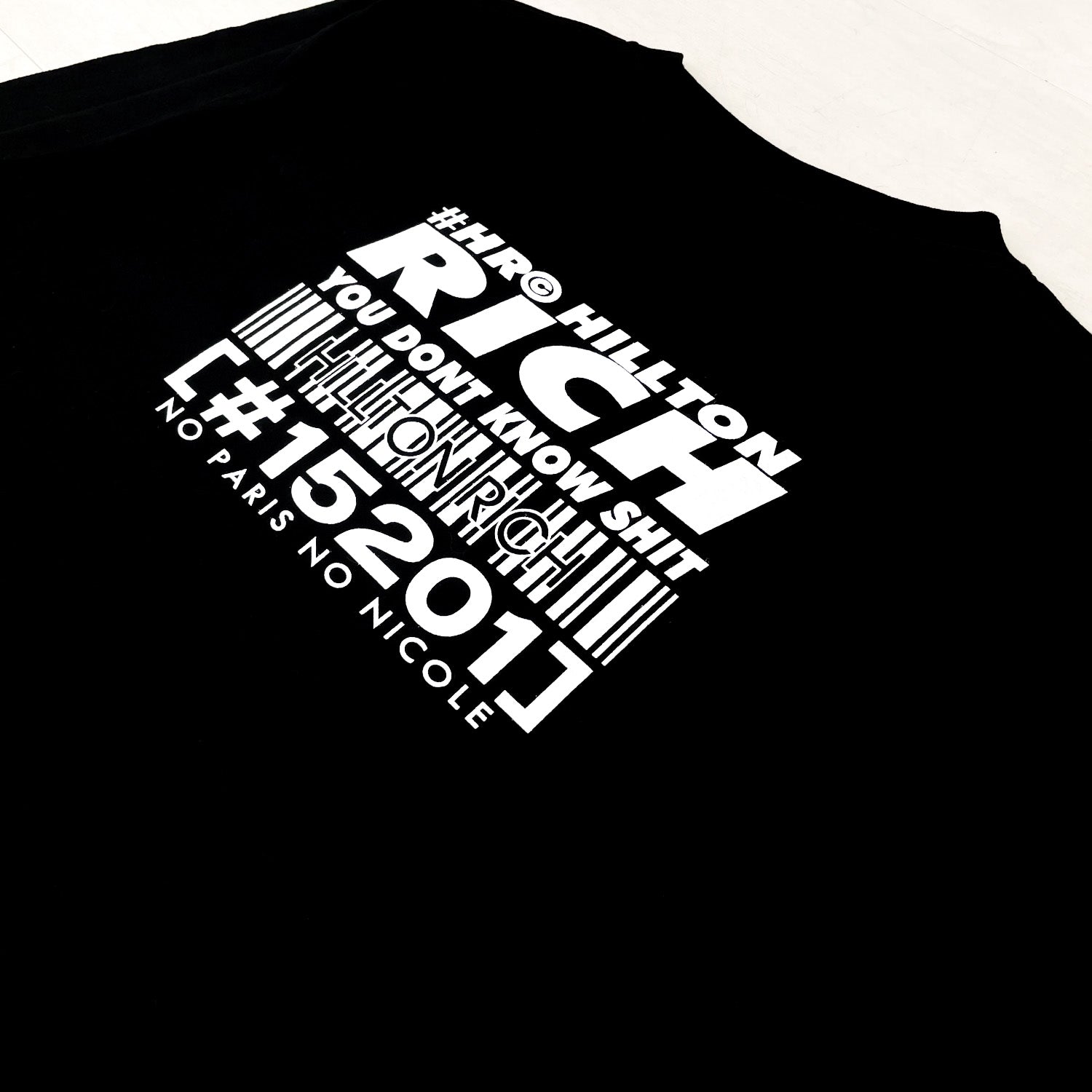HILLTON RICH HRC ロンT BLACK / 黒 ロングスリーブ Tシャツ ヒルトンリッチ